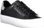 Calvin Klein Zwarte Polyester Sneaker met Contrasterende Details Black Dames - Thumbnail 2