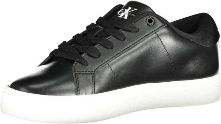 Calvin Klein Zwarte polyester sneakers voor vrouwen Black Dames