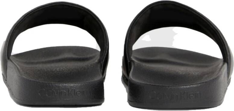 Calvin Klein Zwarte Slippers voor Vrouwen Black Dames