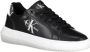 Calvin Klein Zwarte Sneaker van Hoogwaardig Polyester met Contrasterende Details Black Dames - Thumbnail 9