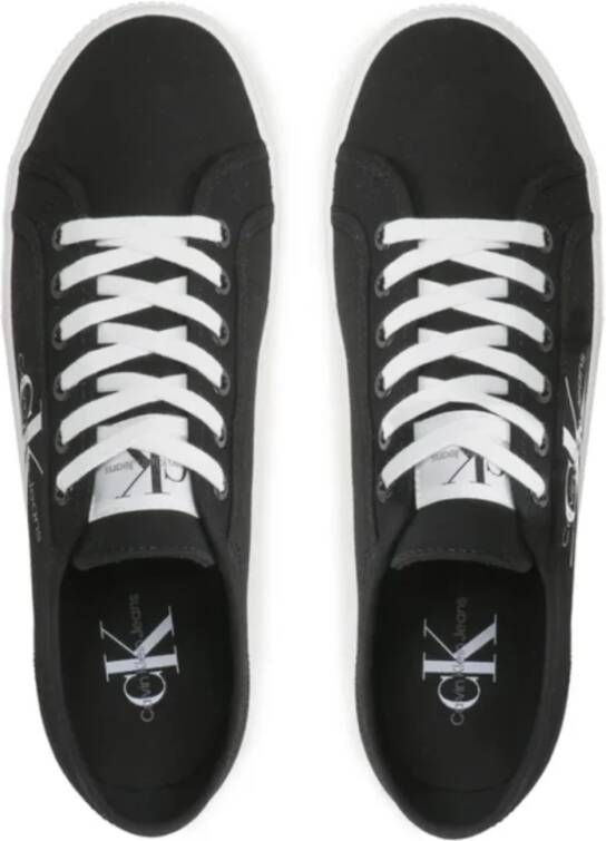 Calvin Klein Zwarte Sneakers Essential Black Heren