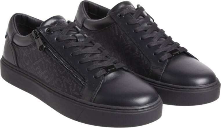 Calvin Klein Zwarte Veterschoenen Black Heren