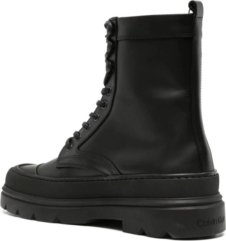 Calvin Klein Zwarte Veterschoenen Black Heren