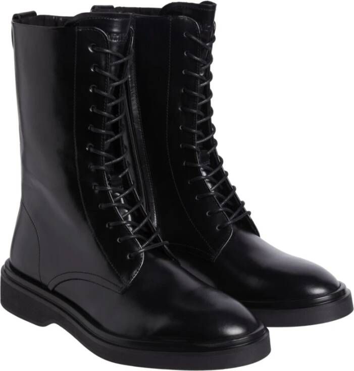 Calvin Klein Zwarte Veterschoenen voor de Enkel Black Dames