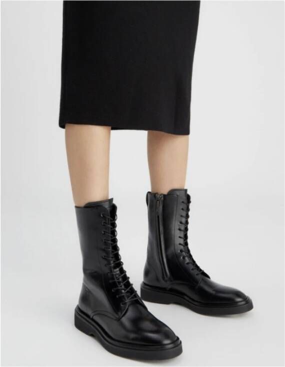 Calvin Klein Zwarte Veterschoenen voor de Enkel Black Dames