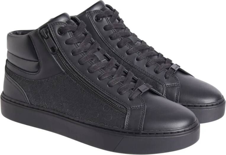 Calvin Klein Zwarte Veterschoenen voor Mannen Black Heren