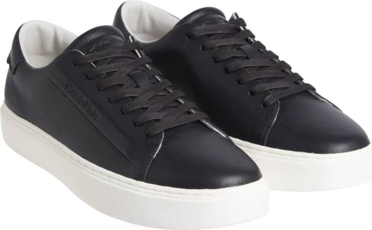 Calvin Klein Zwarte Veterschoenen voor Mannen Black Heren