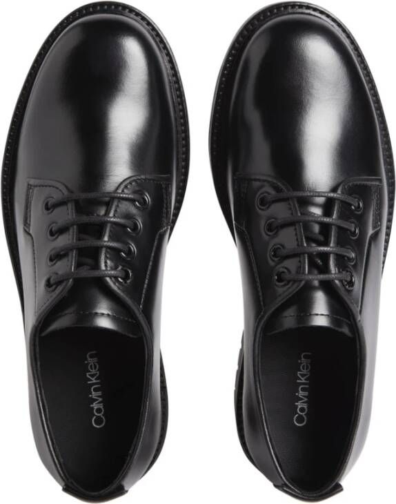 Calvin Klein Zwarte Veterschoenen voor Vrouwen Black Dames