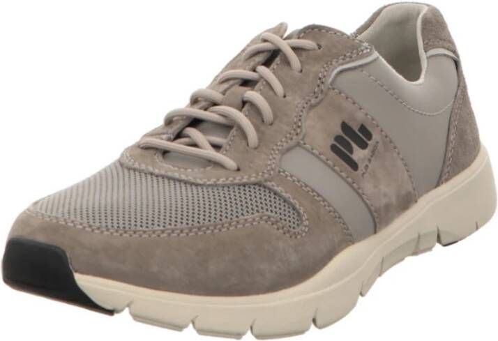 camel active Velours Veterschoenen Gray Heren