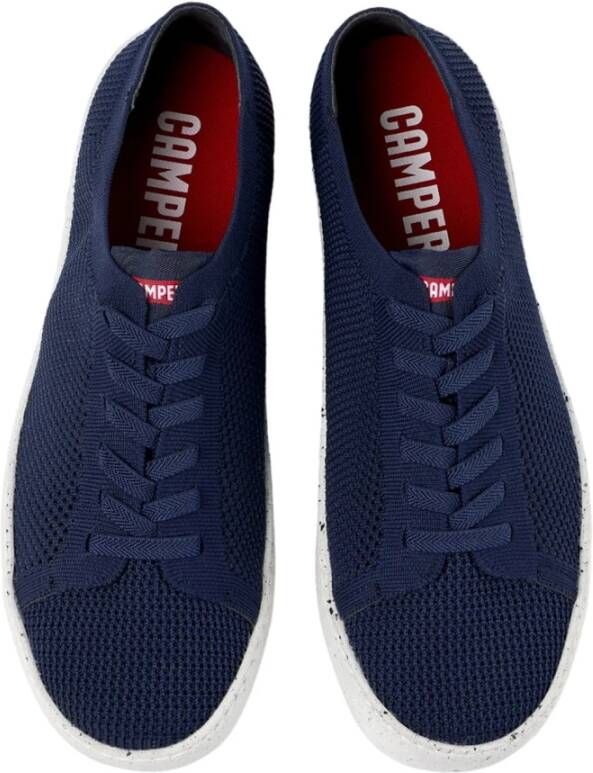 Camper Blauwe Casual Textiel Sneakers met Rubberen Zool Blue Heren