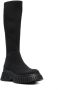 Camper Chunky Platform Laarzen in Zwart Tencel Black Dames - Thumbnail 2