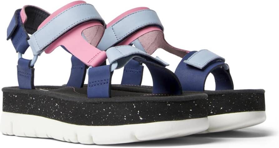 Camper Flat Sandals Blauw Dames