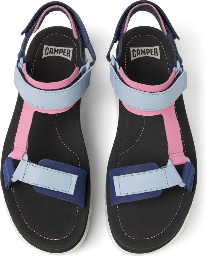 Camper Flat Sandals Blauw Dames