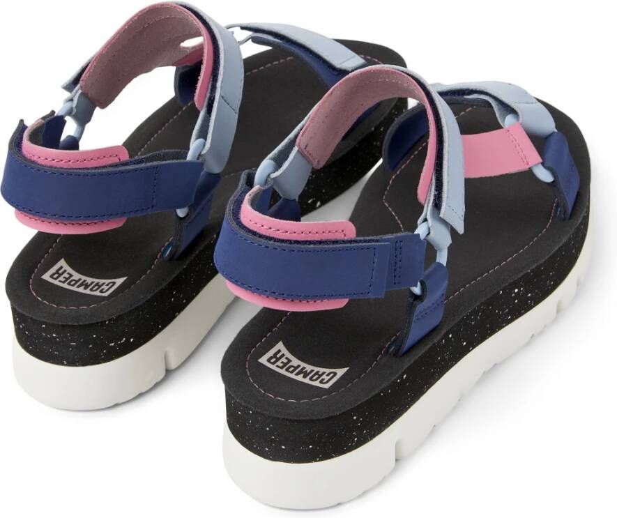 Camper Flat Sandals Blauw Dames