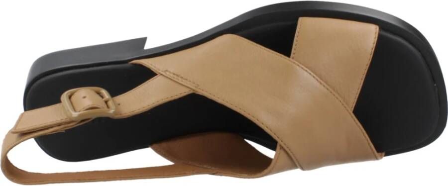 Camper Stijlvolle Platte Sandalen Brown Dames