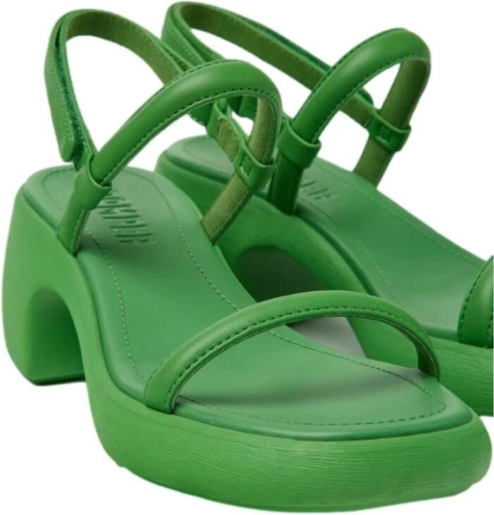 Camper Flat Sandals Green Dames