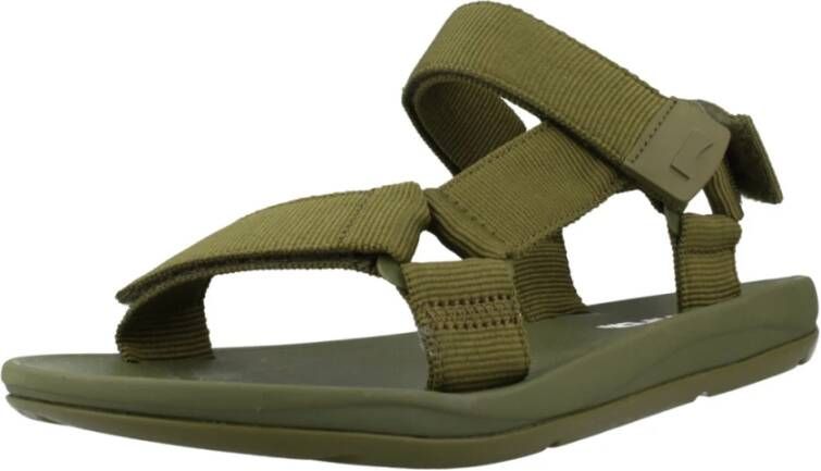 Camper Stijlvolle platte sandalen voor vrouwen Green Dames