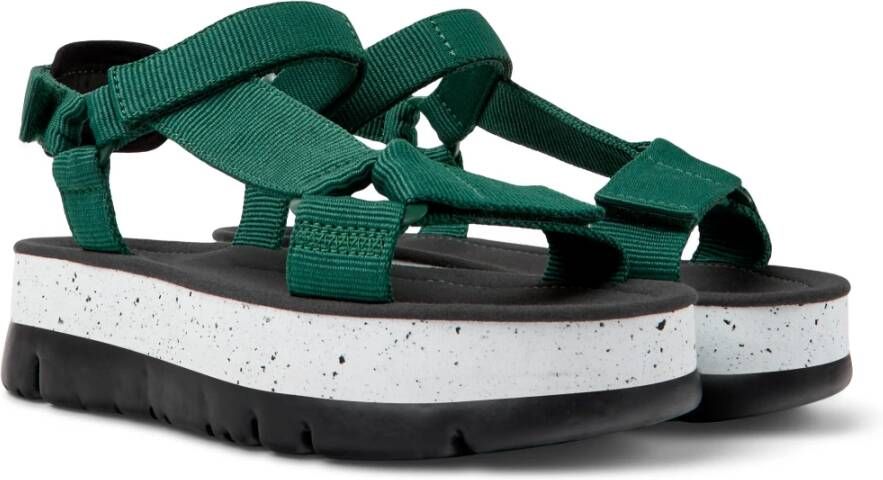 Camper Flat Sandals Groen Dames