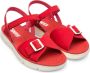 Camper Oruga Platte Leren Sandalen Red Dames - Thumbnail 3