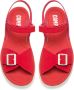 Camper Oruga Platte Leren Sandalen Red Dames - Thumbnail 4