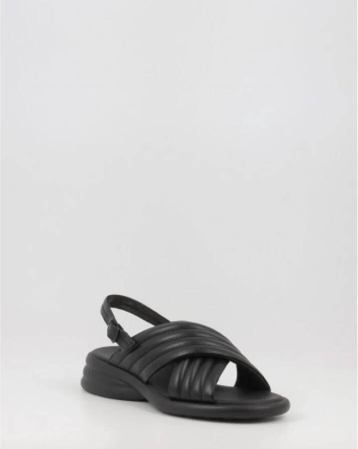 Camper Flat Sandals Zwart Dames