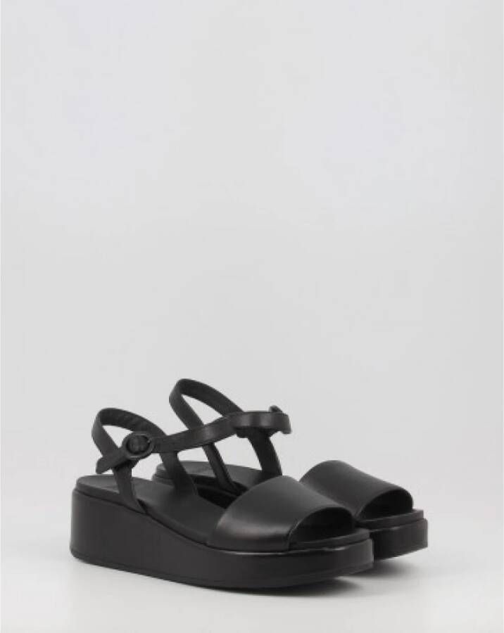 Camper Flat Sandals Zwart Dames