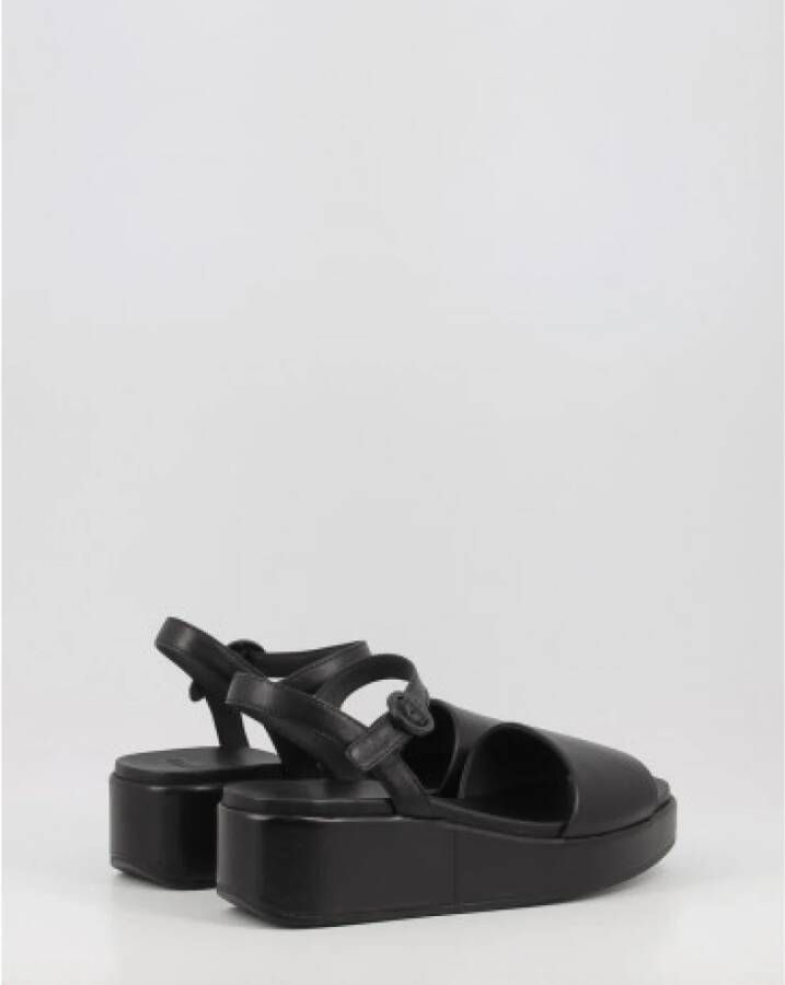 Camper Flat Sandals Zwart Dames