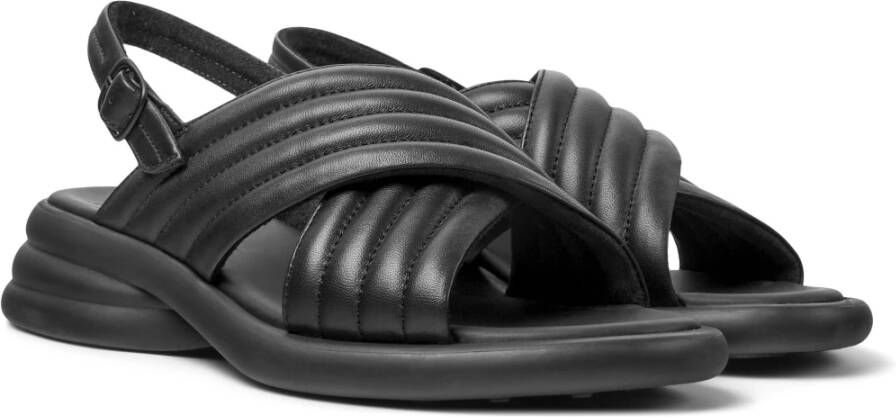 Camper Flat Sandals Zwart Dames