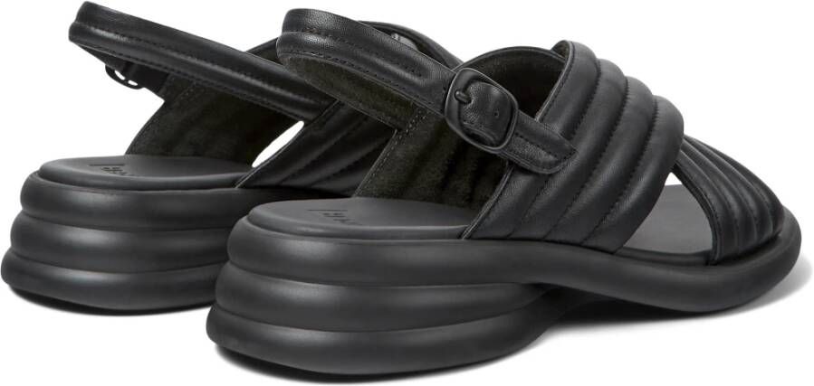 Camper Flat Sandals Zwart Dames