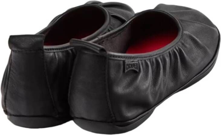 Camper Tegenovergestelde Twins Leren Ballerinas Black Dames