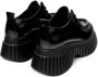 Camper Zwarte Leren Veterschoenen met Plateauzool Black Dames - Thumbnail 5