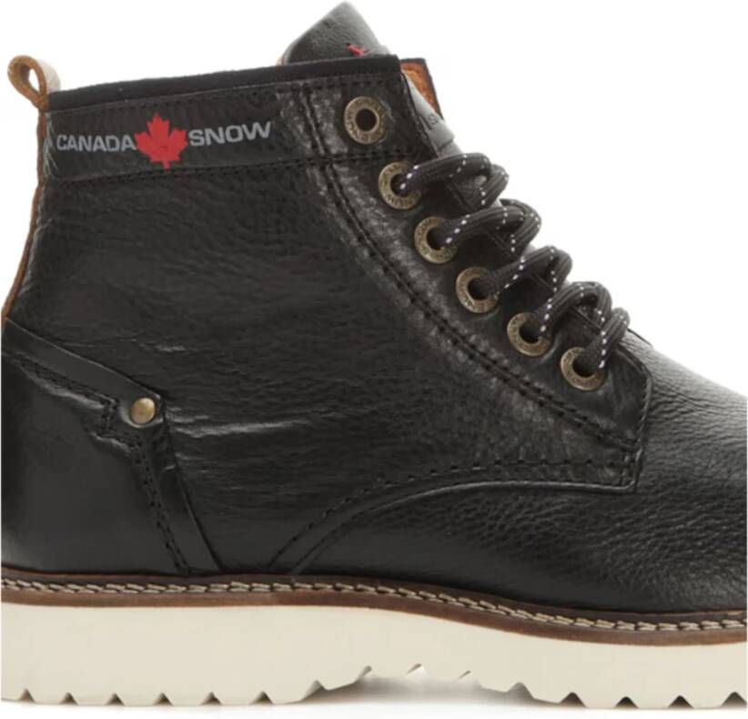 Canada Snow Zwarte Williams Stijlvolle Winterlaarzen Black Heren