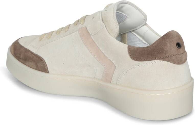 Canali Beige en bruine suède sneakers Multicolor Heren