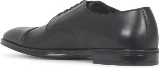 Canali Zwarte Platte Schoenen Zapatos Black Heren