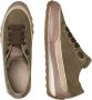 Candice Cooper Buffed leather and suede sneakers Janis Strip Chic Green Dames - Thumbnail 3