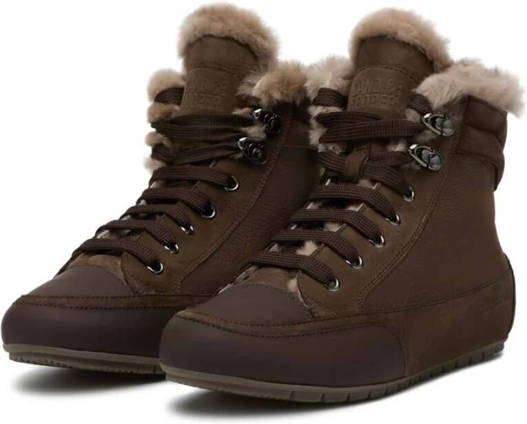 Candice Cooper High top sneakers in nubuck Vancouver GUM FUR Brown Dames