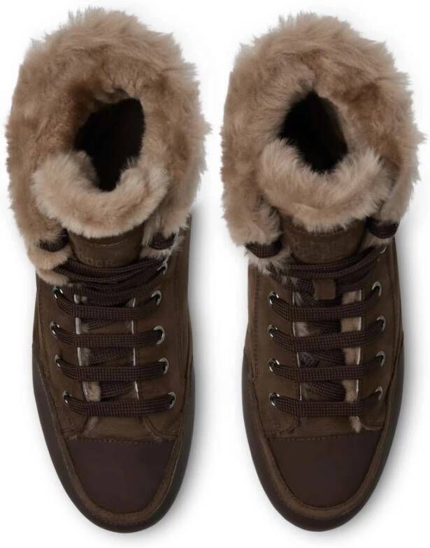 Candice Cooper High top sneakers in nubuck Vancouver GUM FUR Brown Dames