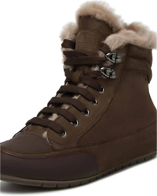 Candice Cooper High top sneakers in nubuck Vancouver GUM FUR Brown Dames