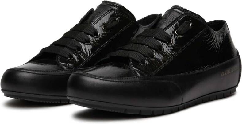 Candice Cooper Leather and patent leather sneakers Rock Chic W Black Dames