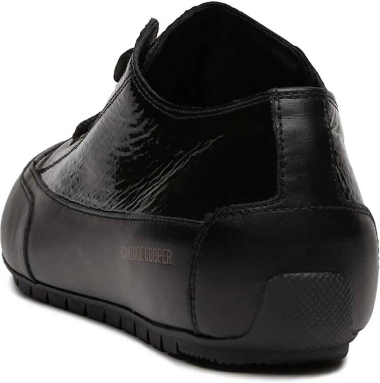 Candice Cooper Leather and patent leather sneakers Rock Chic W Black Dames