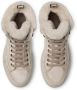 Candice Cooper Leather and shearling ankle sneakers Vela MID FUR Beige Dames - Thumbnail 4