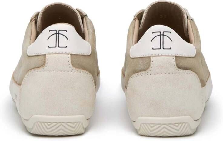 Candice Cooper Leather and suede sneakers Dafne F Beige Dames