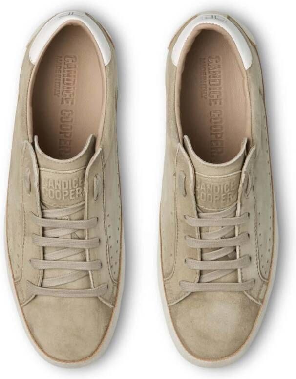 Candice Cooper Leather and suede sneakers Dafne F Beige Dames