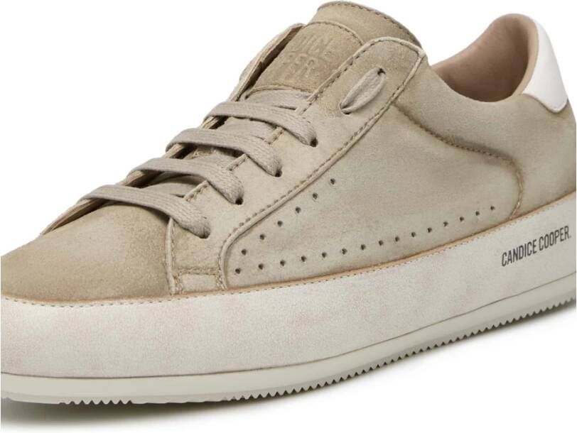 Candice Cooper Leather and suede sneakers Dafne F Beige Dames