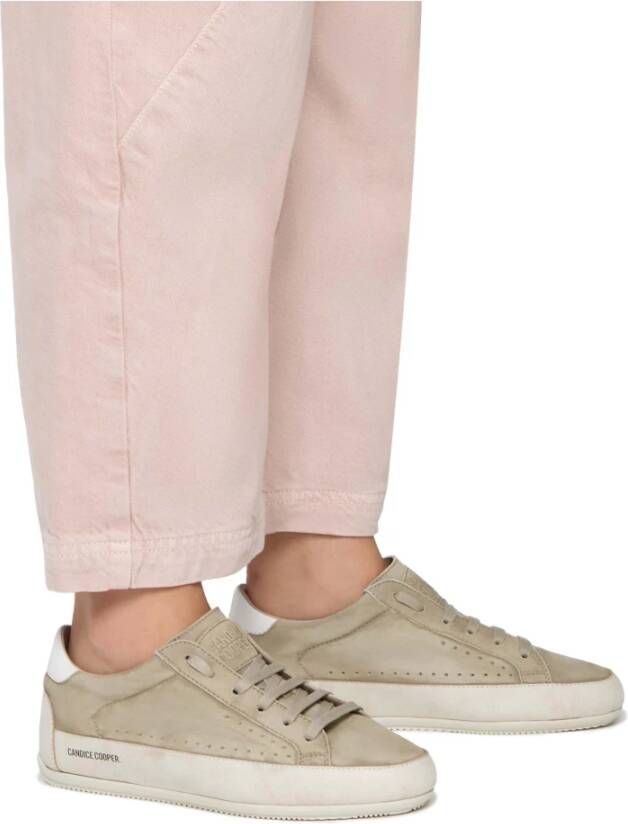 Candice Cooper Leather and suede sneakers Dafne F Beige Dames