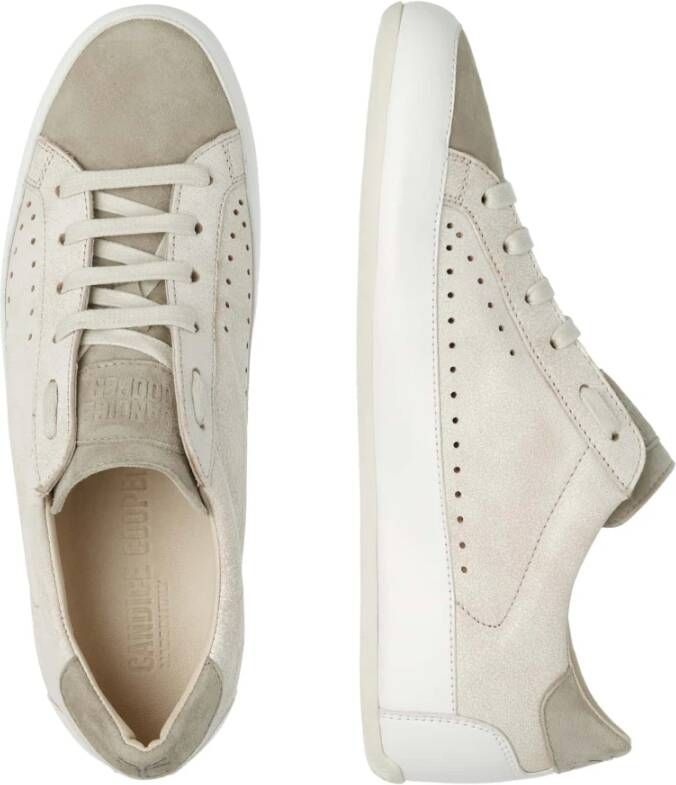 Candice Cooper Leather and suede sneakers Dafne White Dames