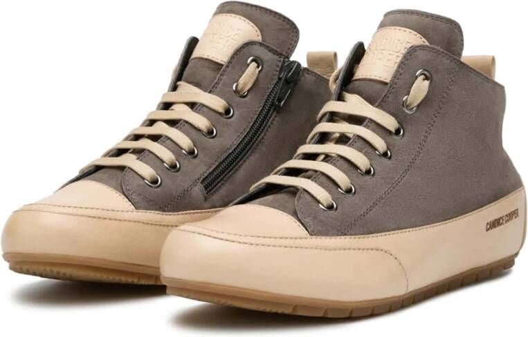 Candice Cooper Leather and suede sneakers MID Gray Dames