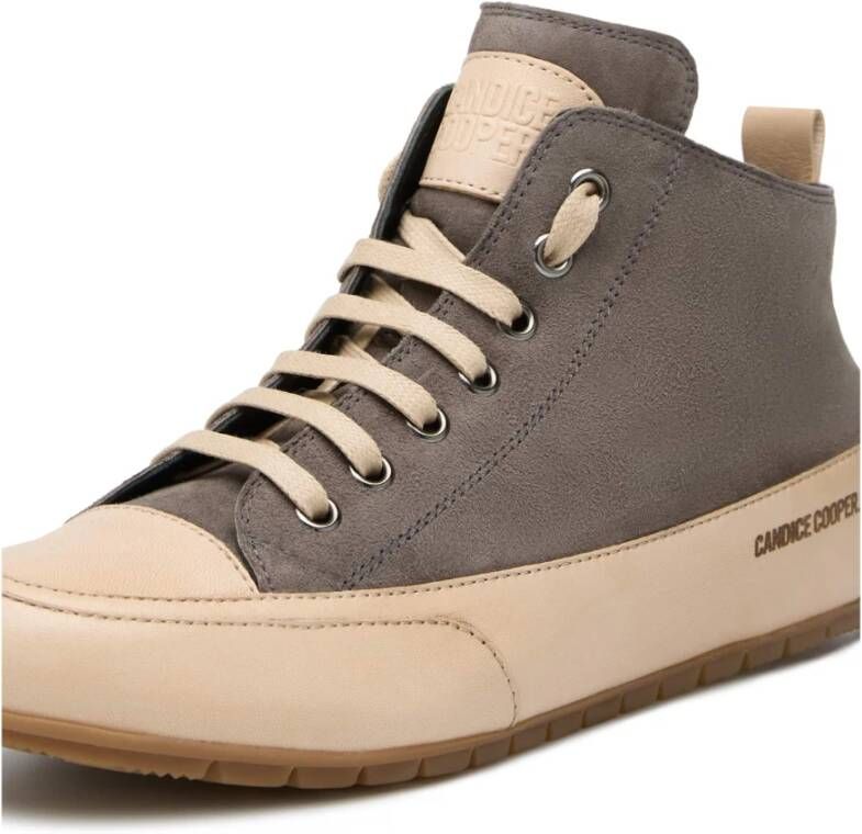 Candice Cooper Leather and suede sneakers MID Gray Dames