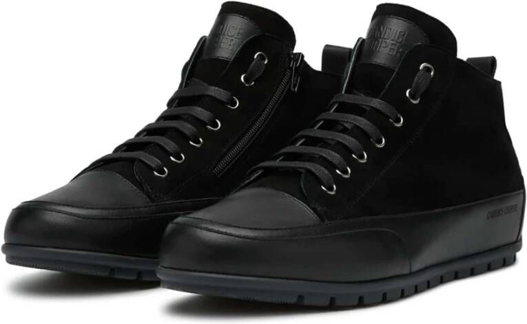 Candice Cooper Leather and suede sneakers MID Uomo Black Heren