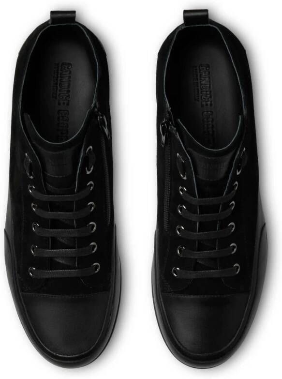 Candice Cooper Leather and suede sneakers MID Uomo Black Heren